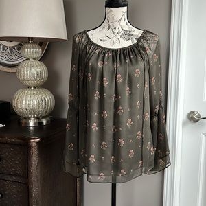 White House Black Market Boho style blouse